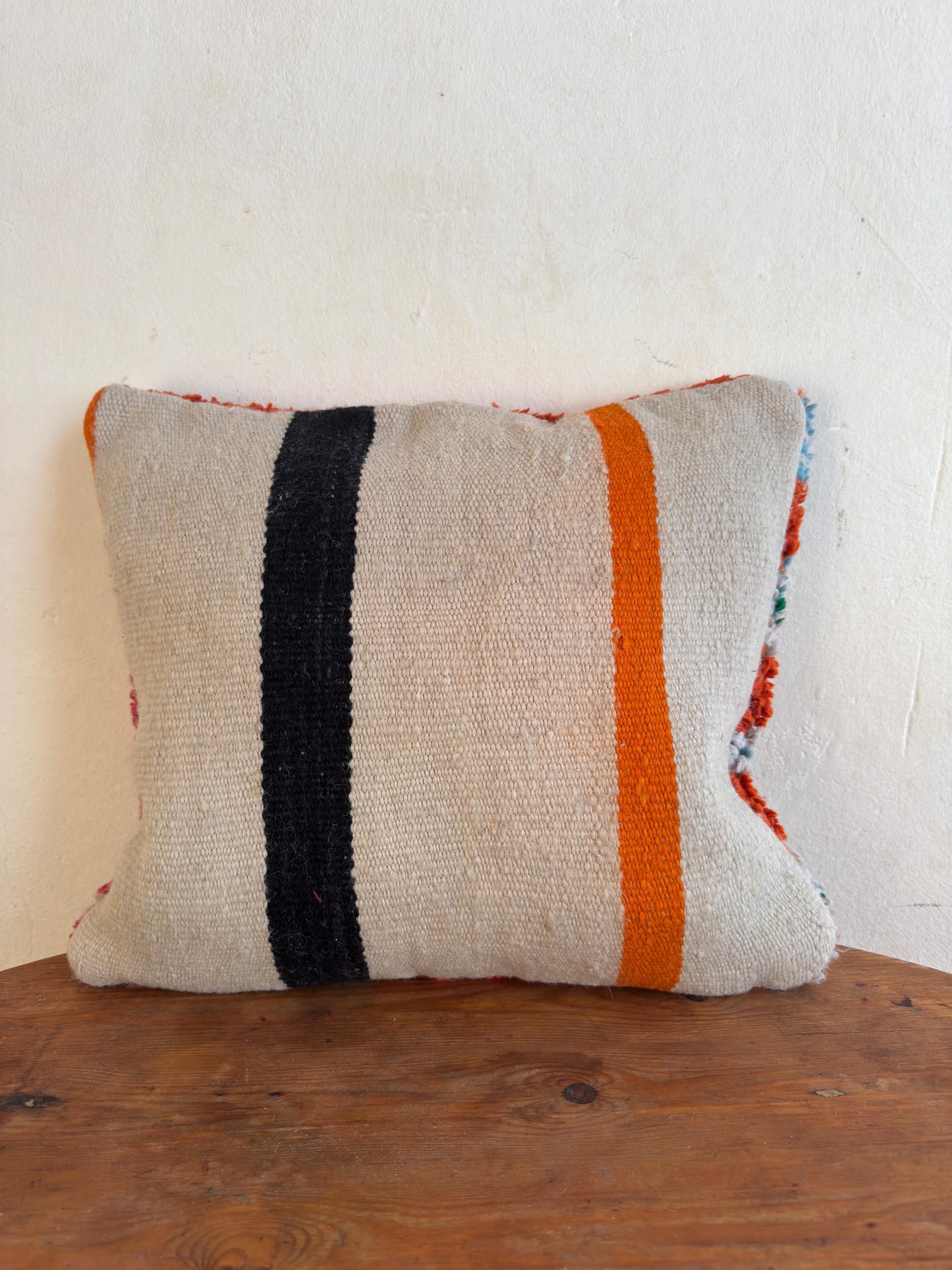Small Boujaad Cushion Cover - Orange/Pink