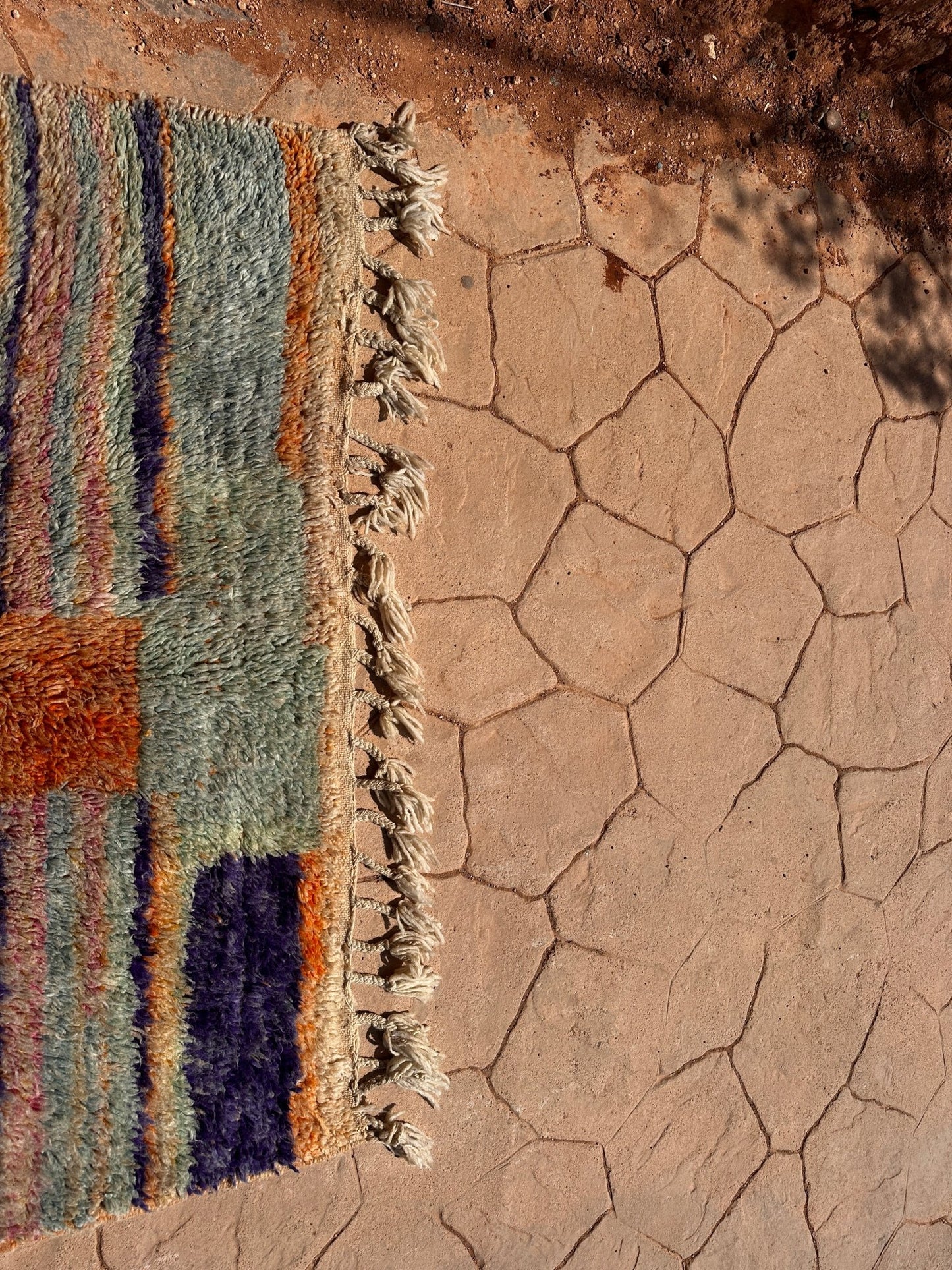 Boujaad Moroccan Rug - Blue/Turqoise Pastel - 260cm x 152cm - Rohi Threads