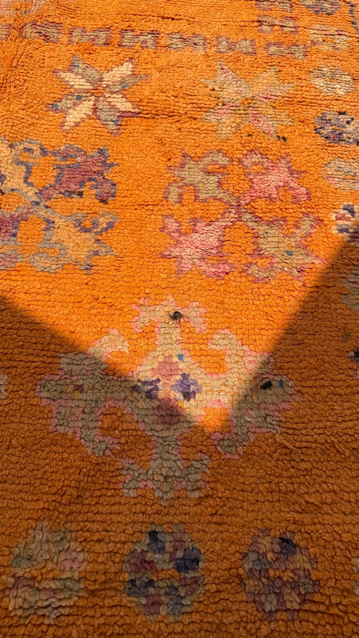 Haouz Vintage Moroccan Rug - Orange - 347cm x 177cm - Rohi Threads
