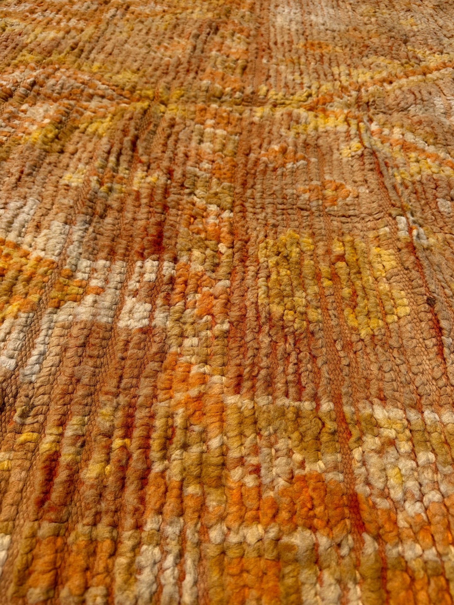 Vintage Moroccan Rug Ben Sbaa - Mustard/Beige - 330cm x 160cm - Rohi Threads