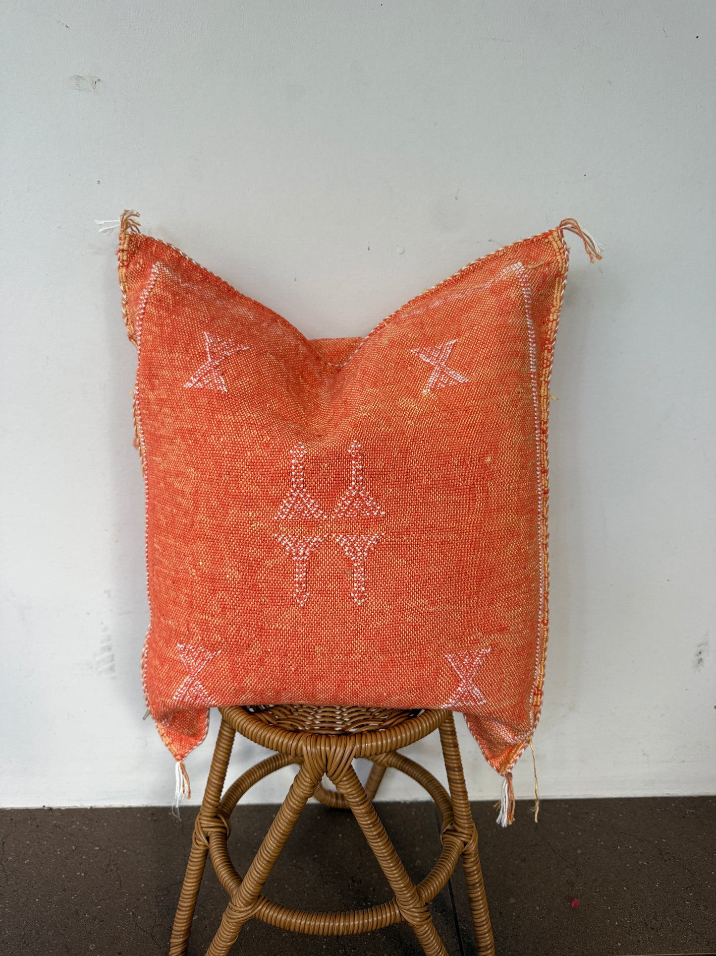 Apricot Moroccan Cactus Silk Cushion Cover No. 2
