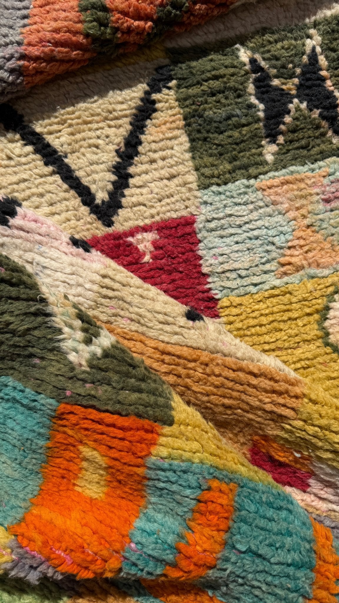 Boujaad Moroccan Runner - Multicoloured - 302cm x 84cm - Rohi Threads