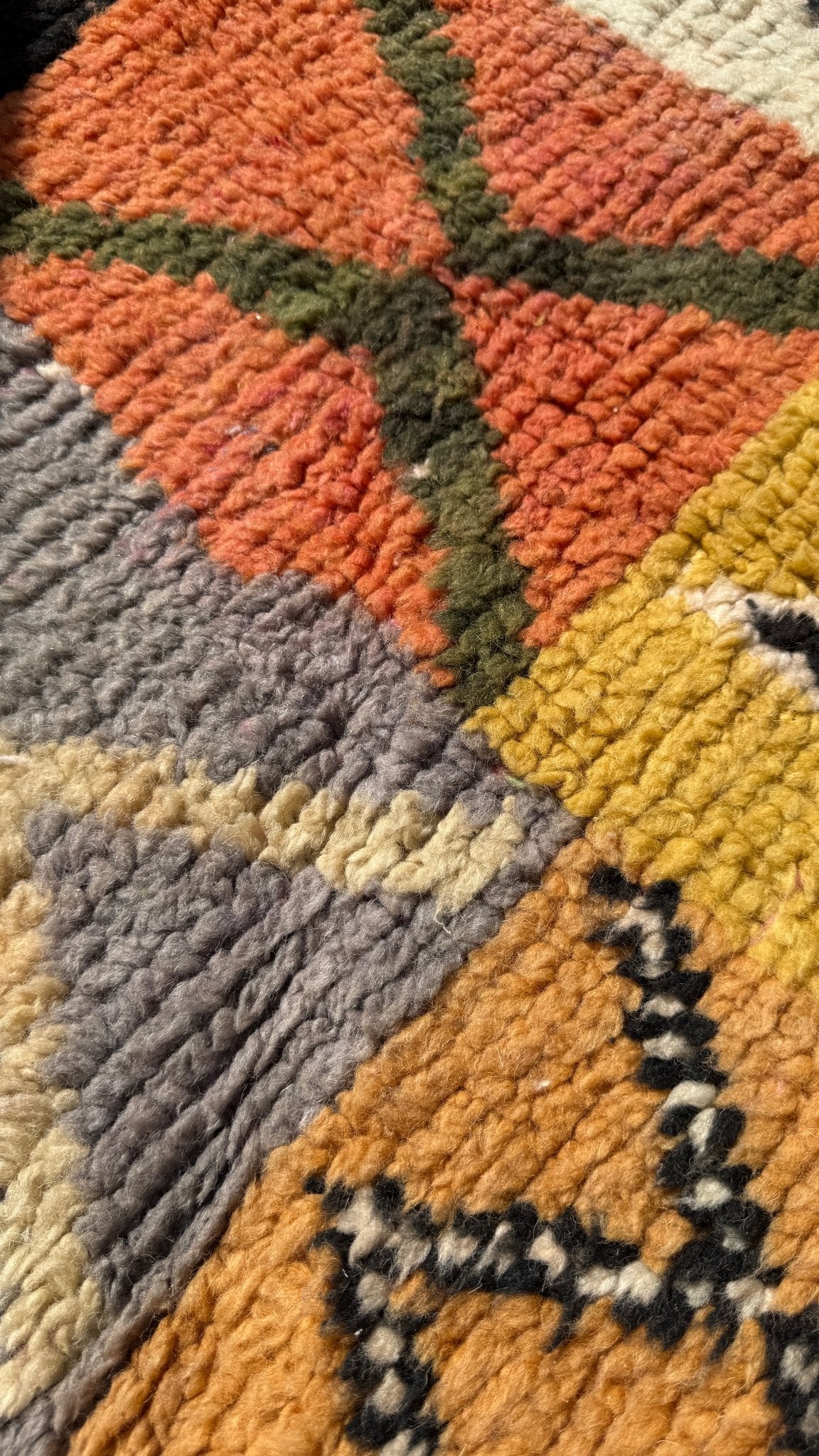 Boujaad Moroccan Runner - Multicoloured - 302cm x 84cm - Rohi Threads