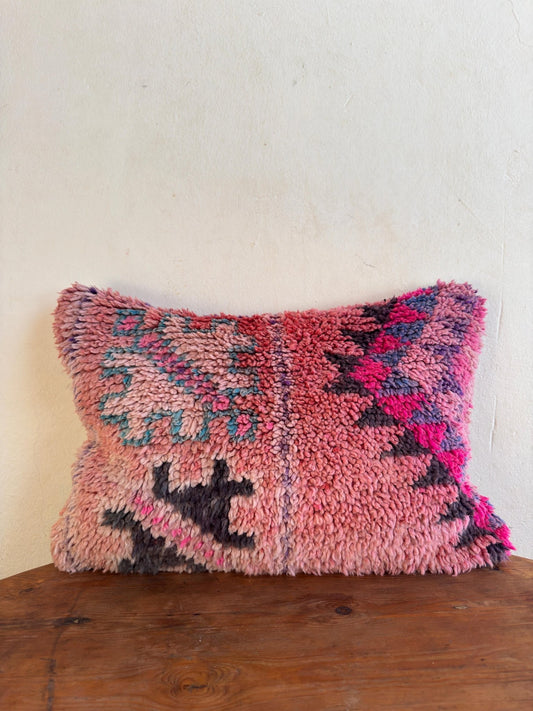Large Boujaad Cushion Cover - Pink - Rohi Threads