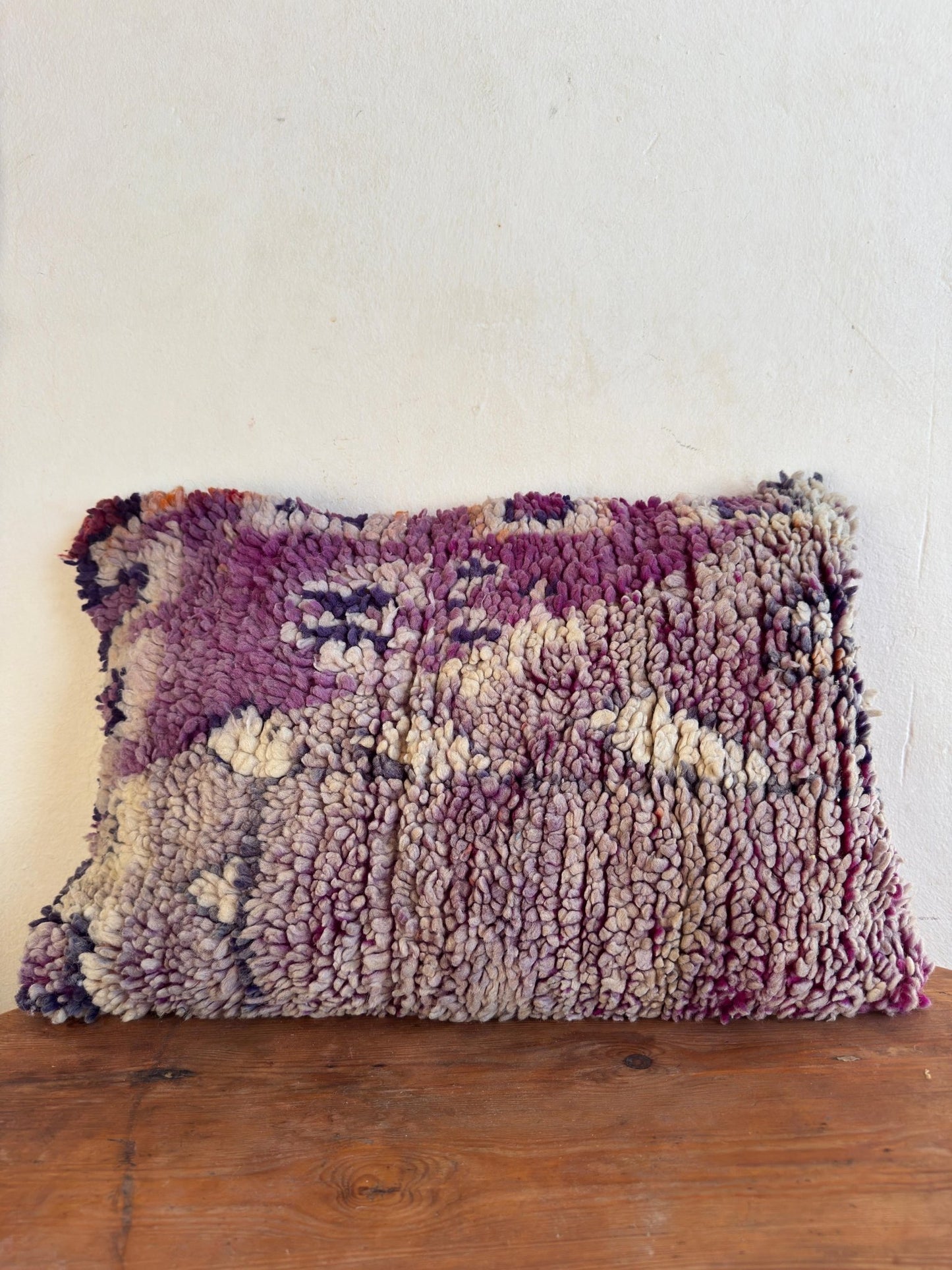 Large Boujaad Cushion Cover - Purple - Rohi Threads