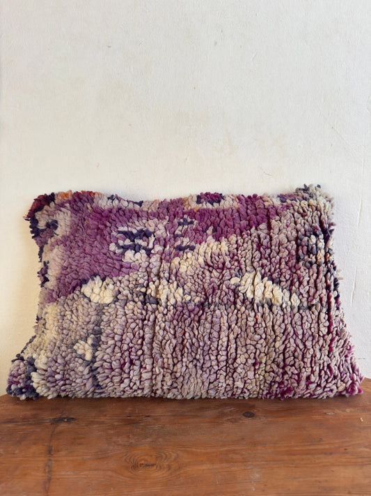 Large Boujaad Cushion Cover - Purple - Rohi Threads