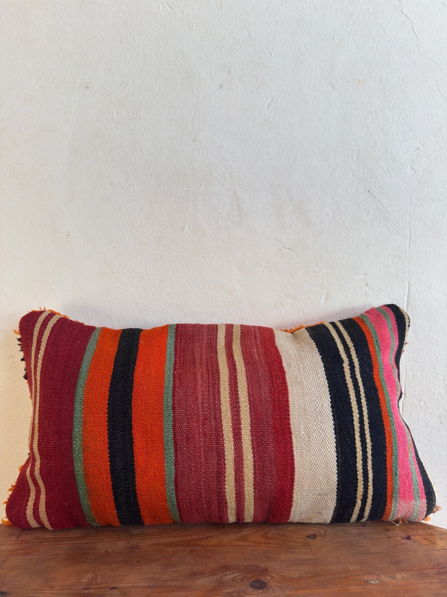 Large Boujaad Cushion Cover - Red/Brown - Rohi Threads