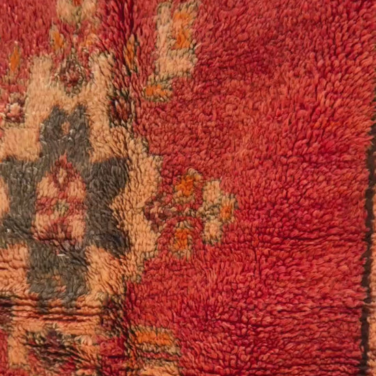 Taznakht vintage large Moroccan rug 