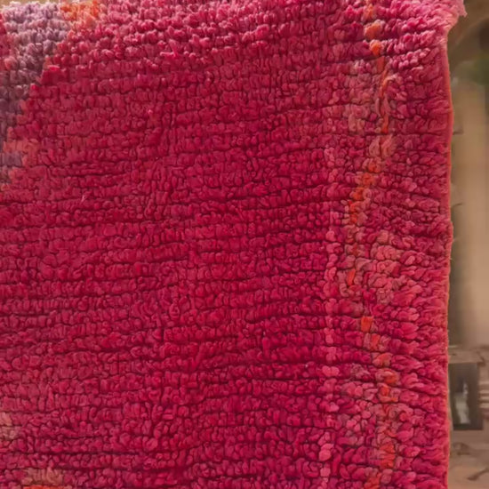 Pink Moroccan hallway runner vintage 