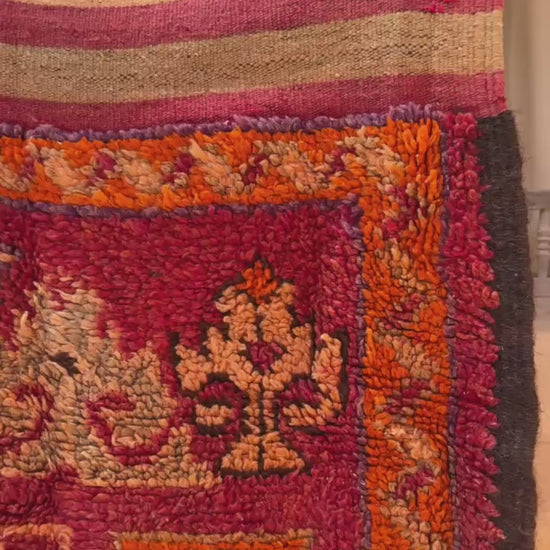 Large Haouz Moroccan vintage rug 