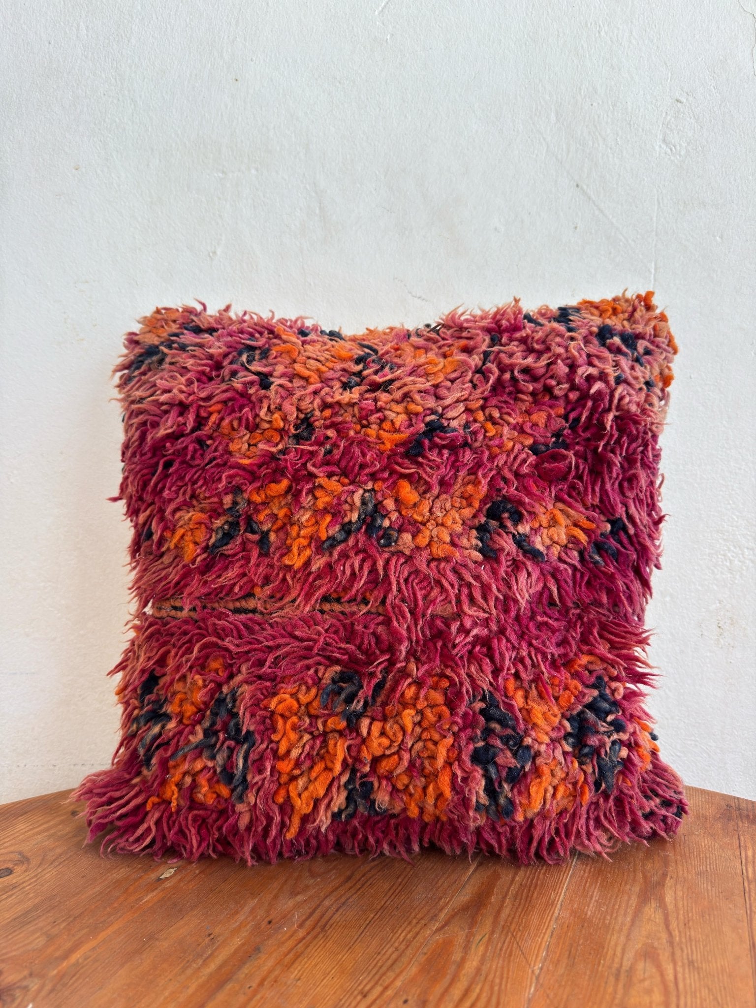 Small Boujaad Cushion Cover - Purple - Rohi Threads
