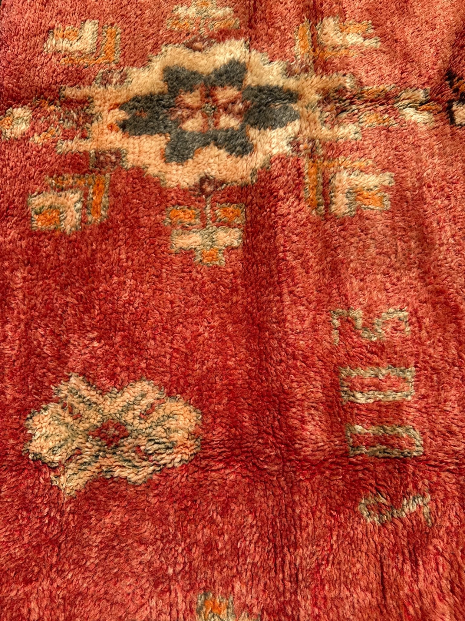 Taznakht Vintage Moroccan Rug - Terracotta - 390cm x 176cm - Rohi Threads