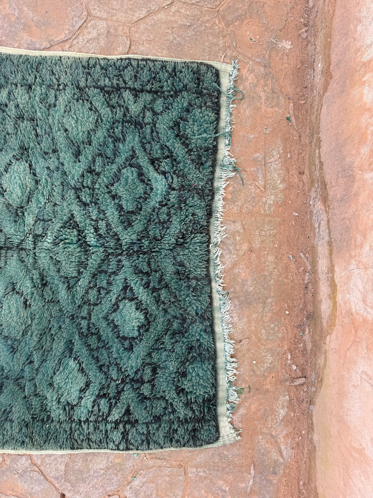 Vintage Morocan Boujaad Rug - 253cm x 137cm - Rohi Threads