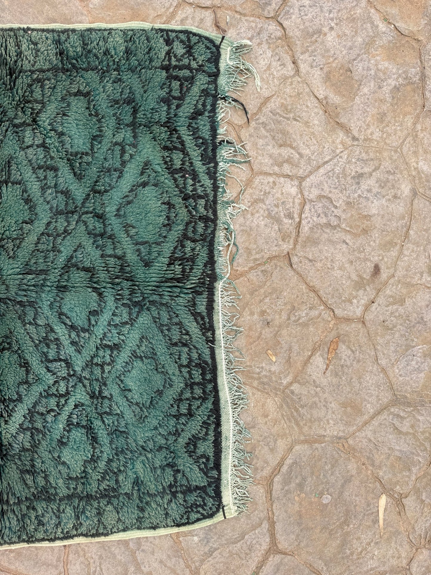 Vintage Morocan Boujaad Rug - 253cm x 137cm - Rohi Threads