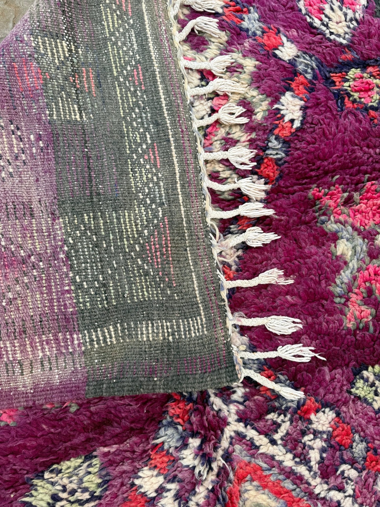 Vintage Morocan Boujaad Rug - 321cm x 182cm - Rohi Threads