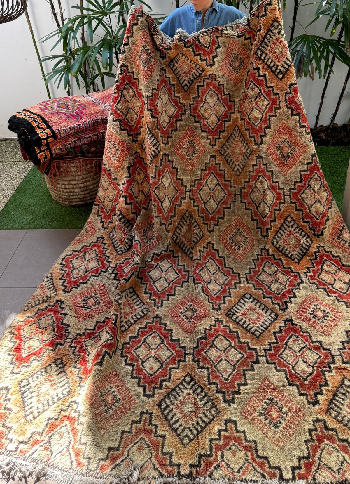 Vintage Morocan Rug - 335cm x 137cm - Rohi Threads