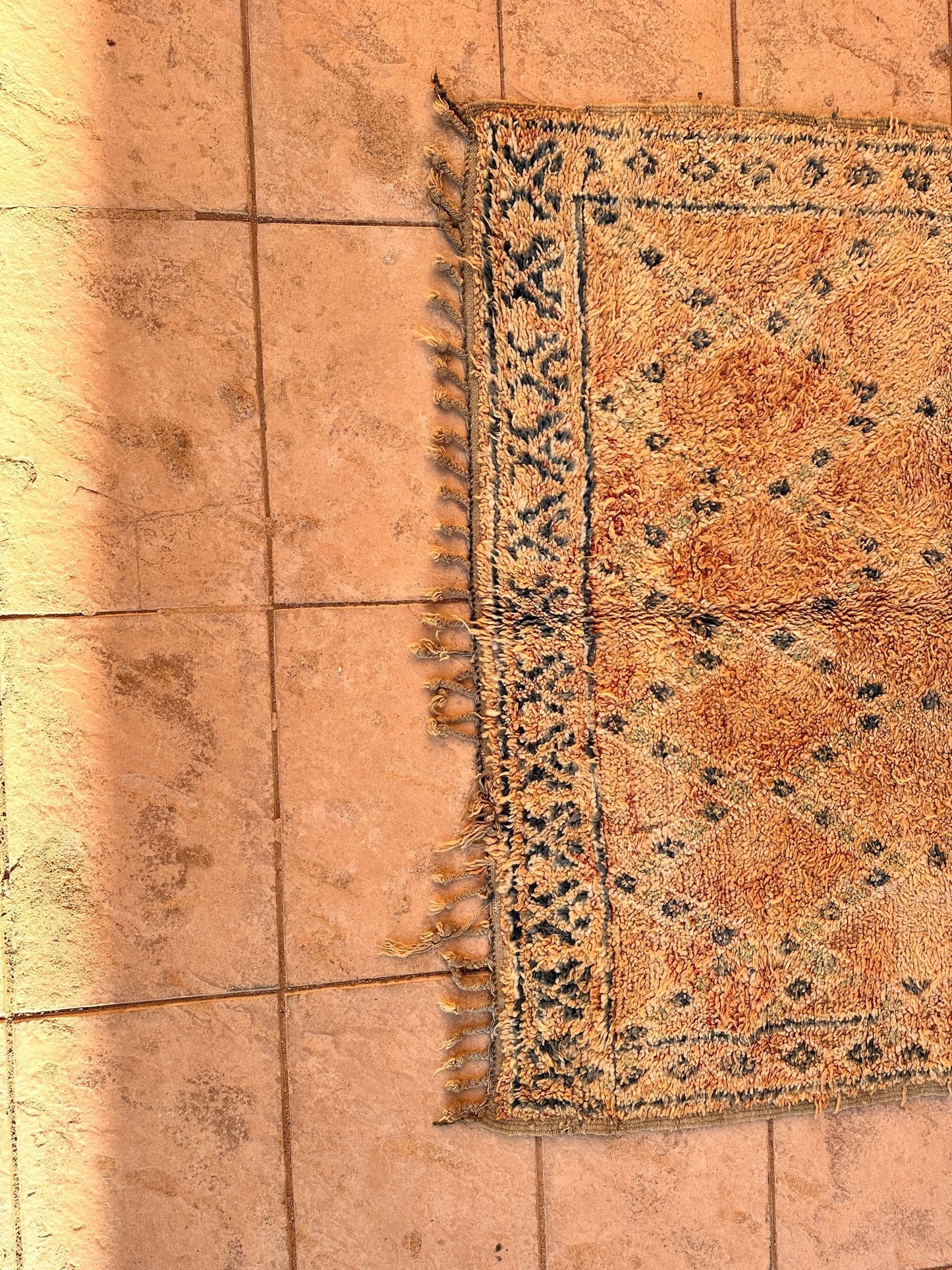 Vintage Moroccan Beni Mguild Rug - 244cm x 170cm - Rohi Threads