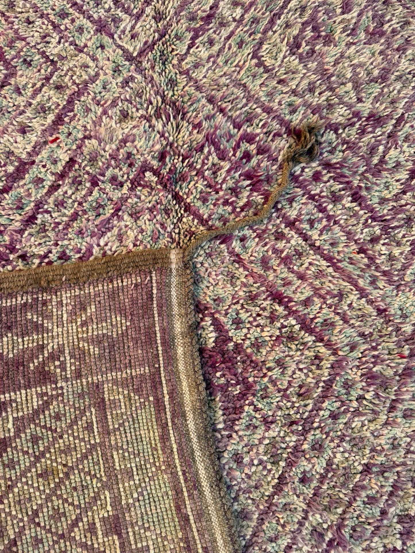 Vintage Moroccan Beni Mguild Rug - 286cm x 177cm - Rohi Threads