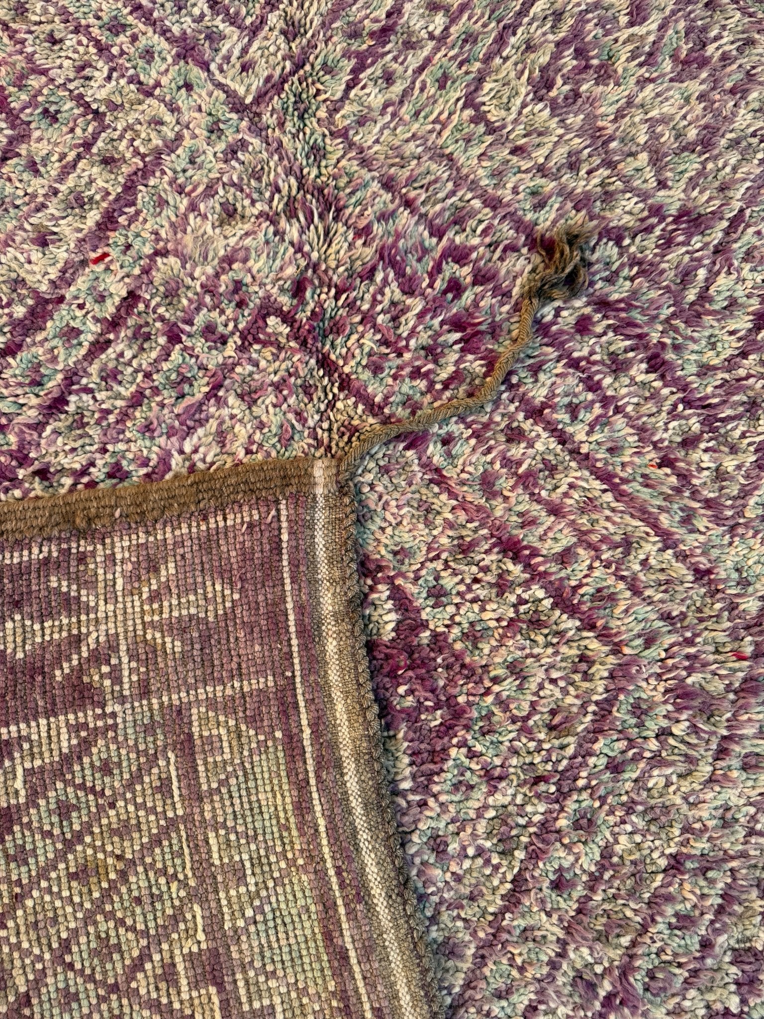 Vintage Moroccan Beni Mguild Rug - 286cm x 177cm - Rohi Threads