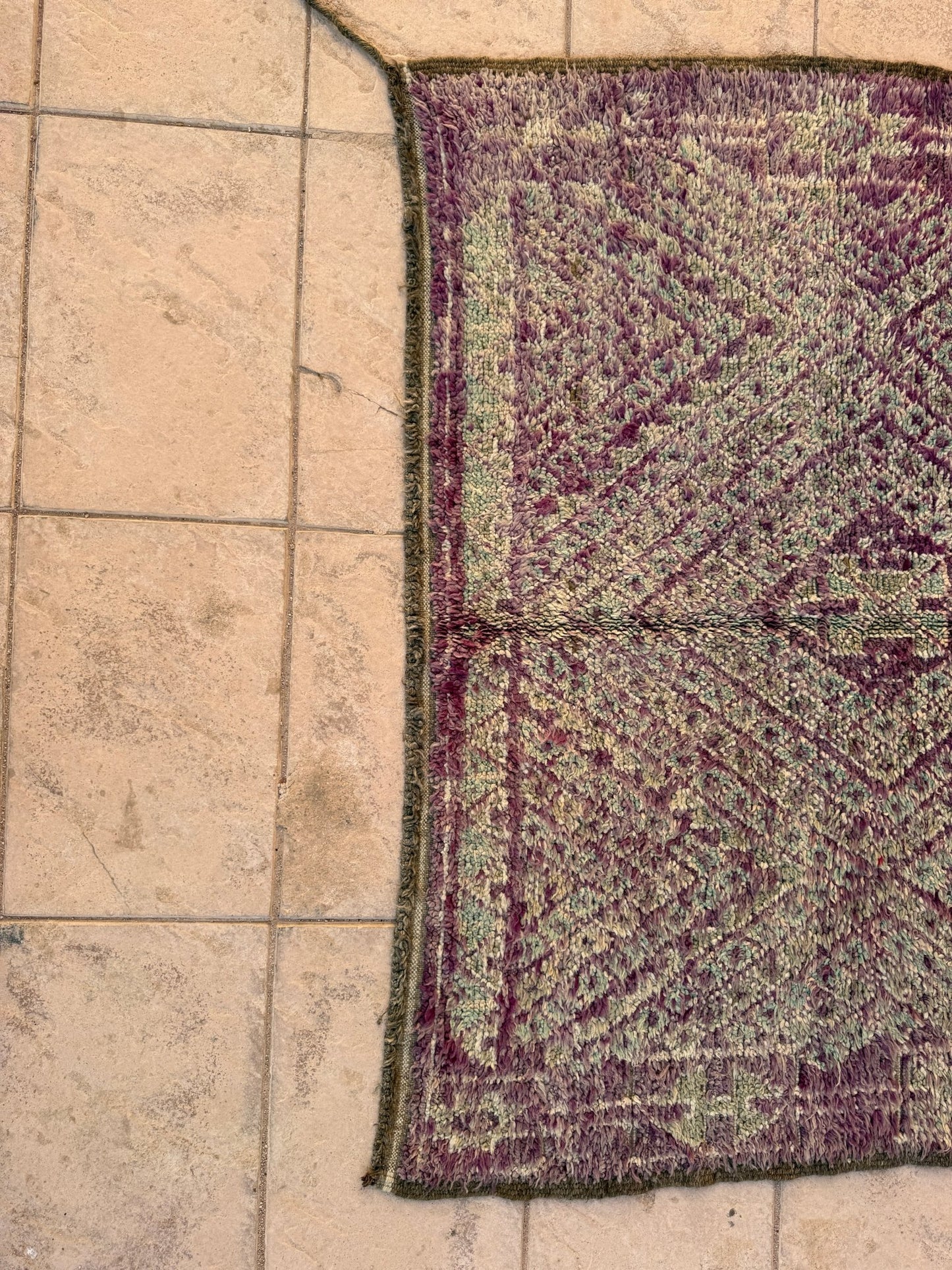 Vintage Moroccan Beni Mguild Rug - 286cm x 177cm - Rohi Threads