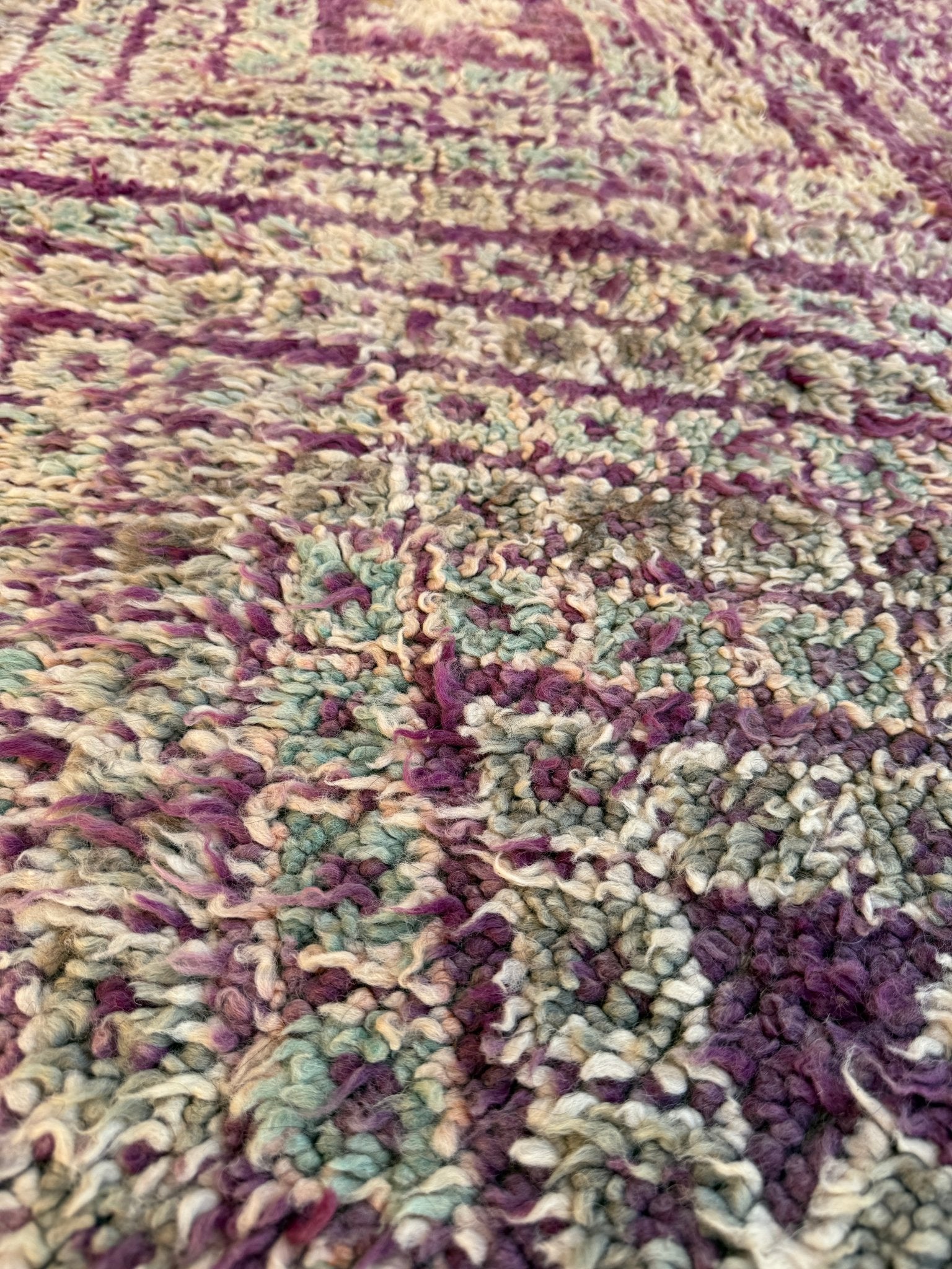 Vintage Moroccan Beni Mguild Rug - 286cm x 177cm - Rohi Threads