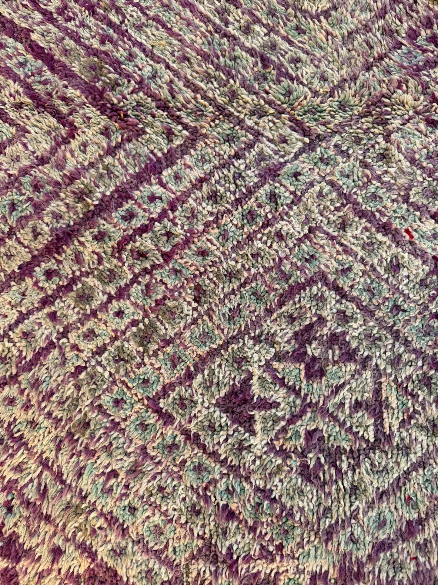 Vintage Moroccan Beni Mguild Rug - 286cm x 177cm - Rohi Threads