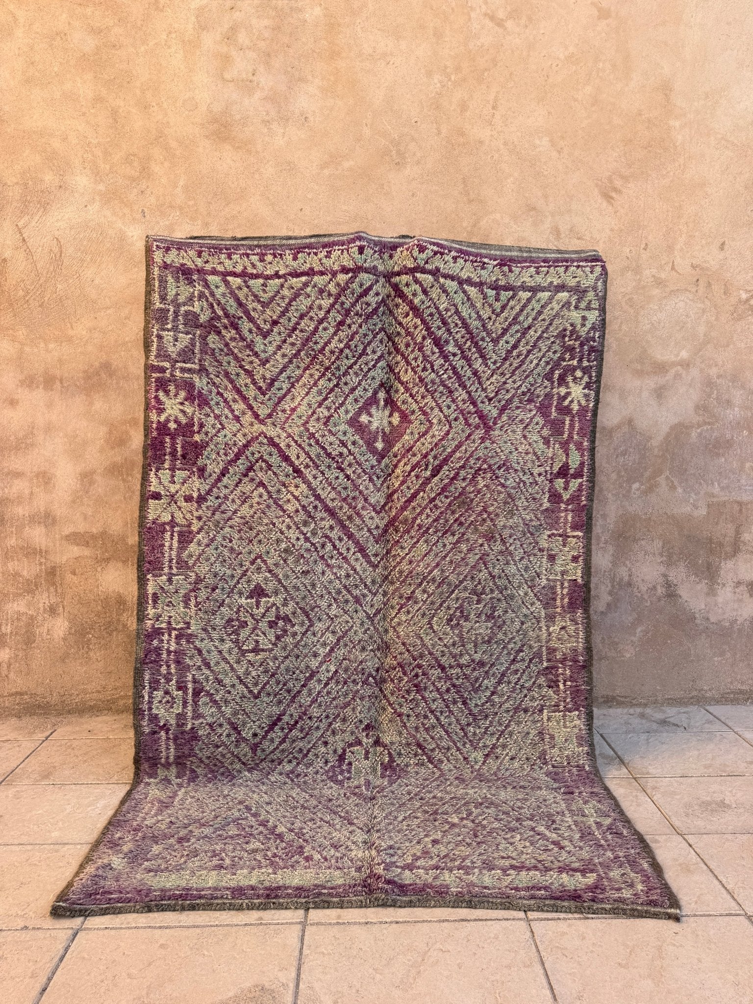 Vintage Moroccan Beni Mguild Rug - 286cm x 177cm - Rohi Threads