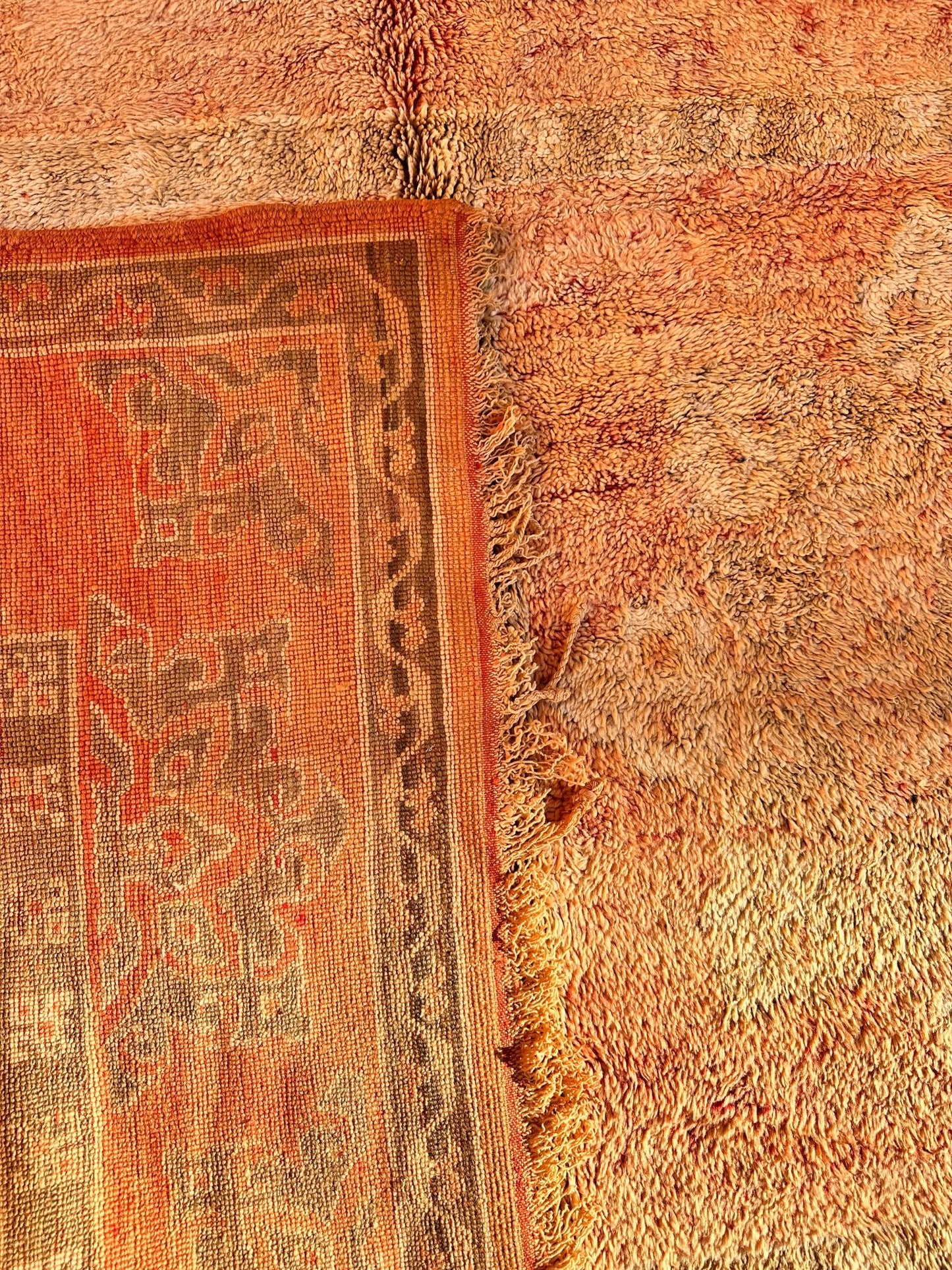 Vintage Moroccan Beni Mrit Rug - 400cm x 212cm - Rohi Threads