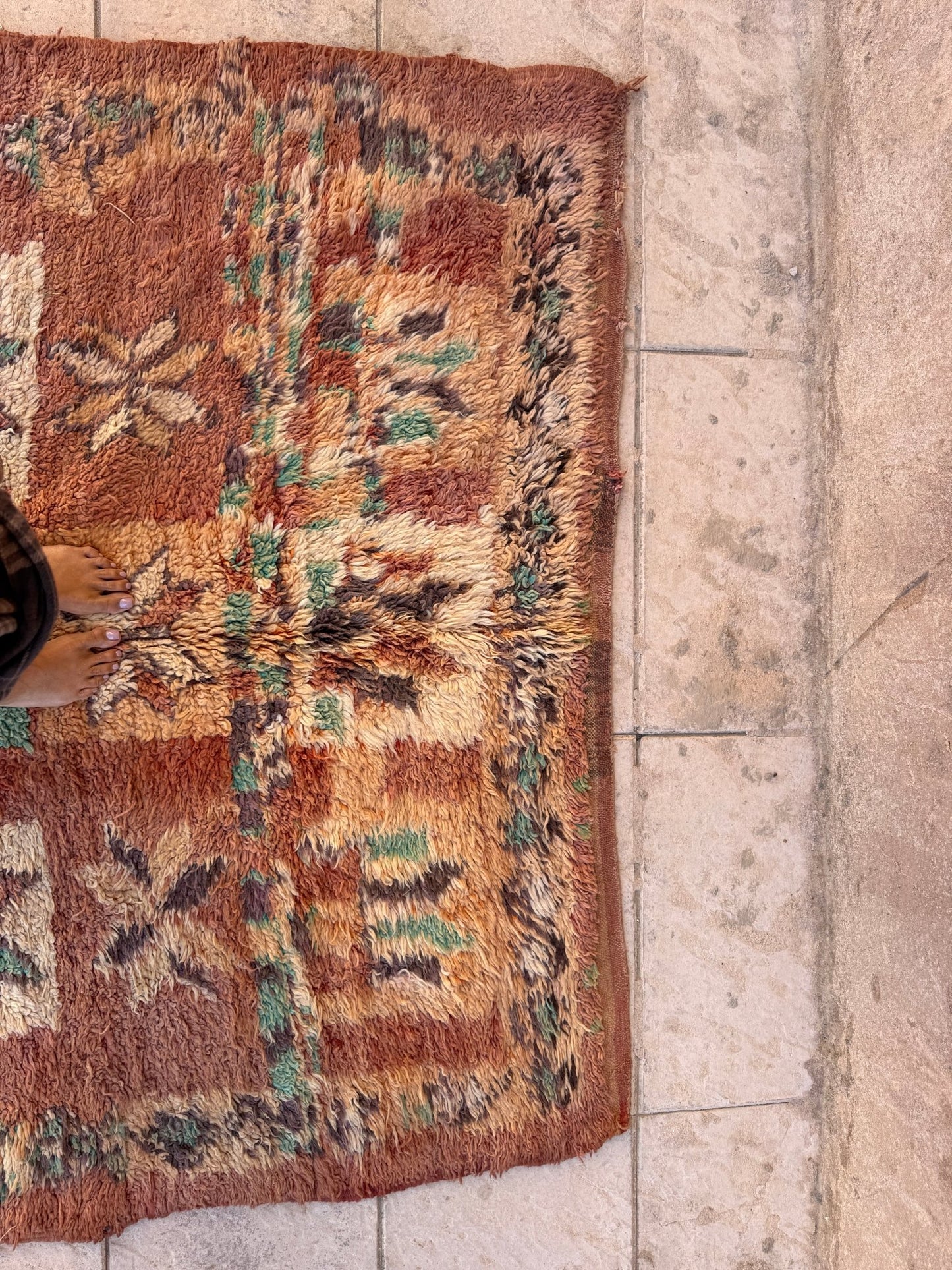 Vintage Moroccan Boujaad Rug - 290cm x 175cm - Rohi Threads