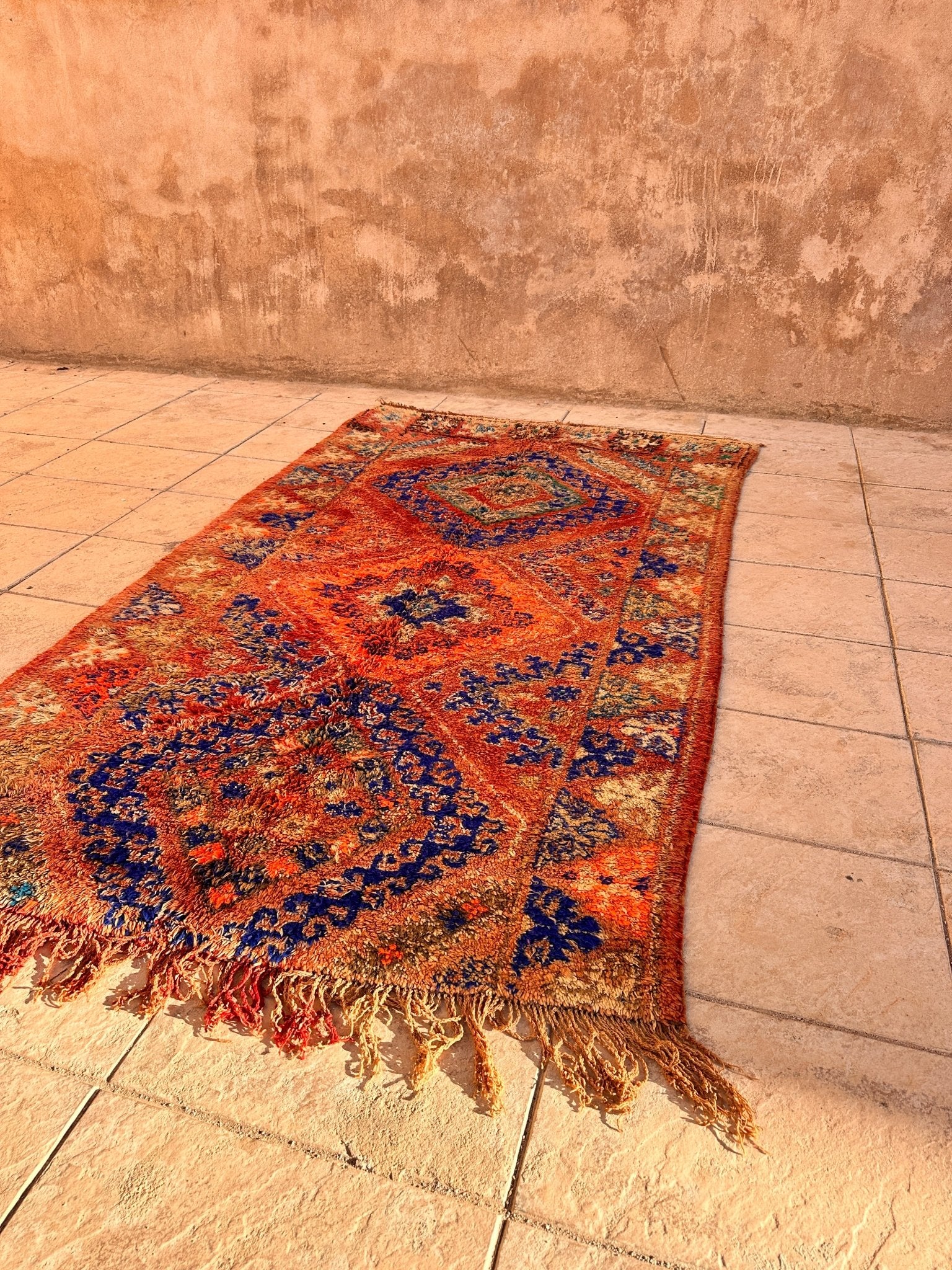 Vintage Moroccan Boujaad Rug - 291cm x 165cm - Rohi Threads