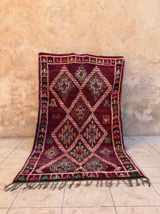 Vintage Moroccan Boujaad Rug - 315cm x 193cm - Rohi Threads