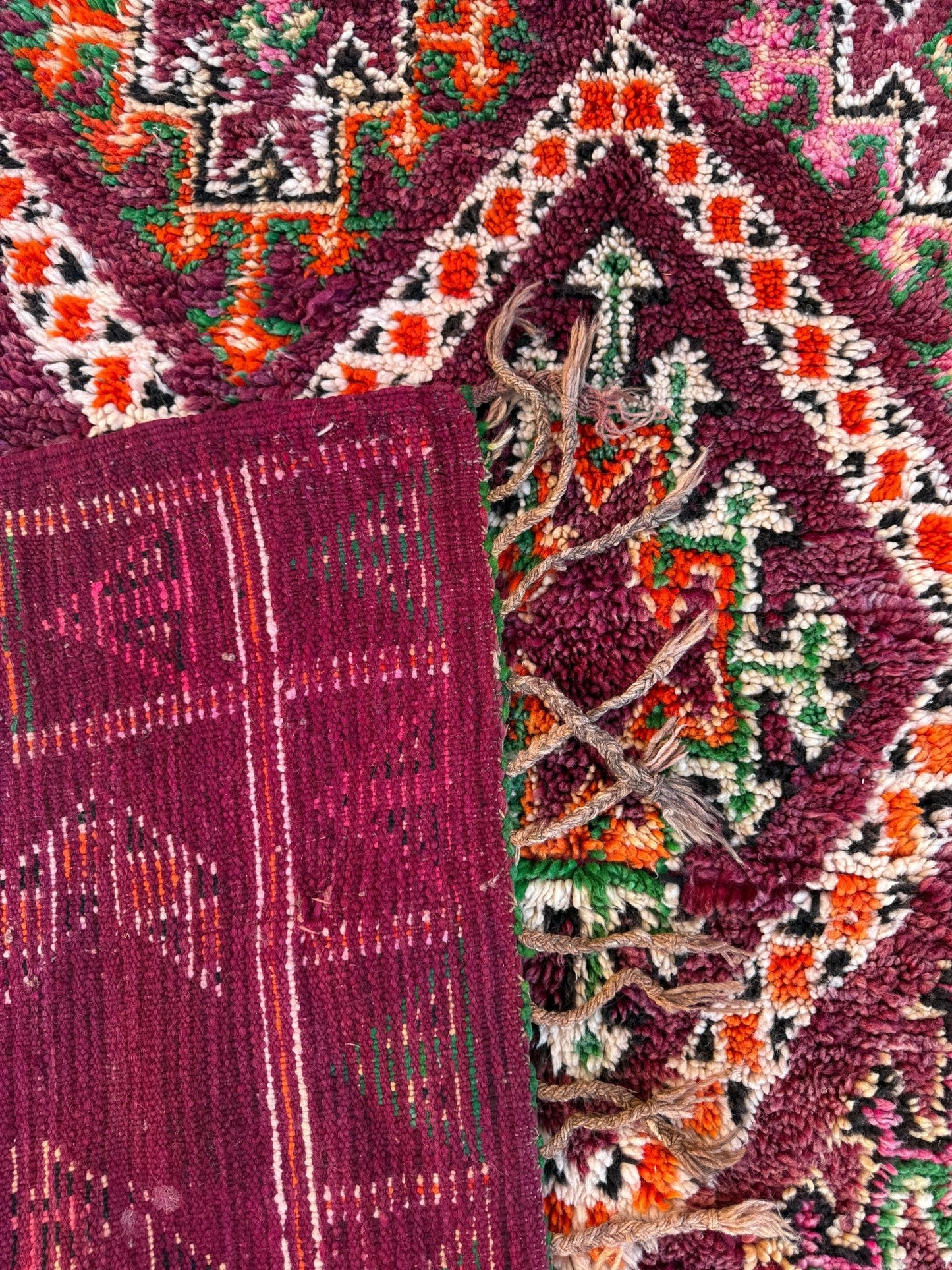 Vintage Moroccan Boujaad Rug - 315cm x 193cm - Rohi Threads