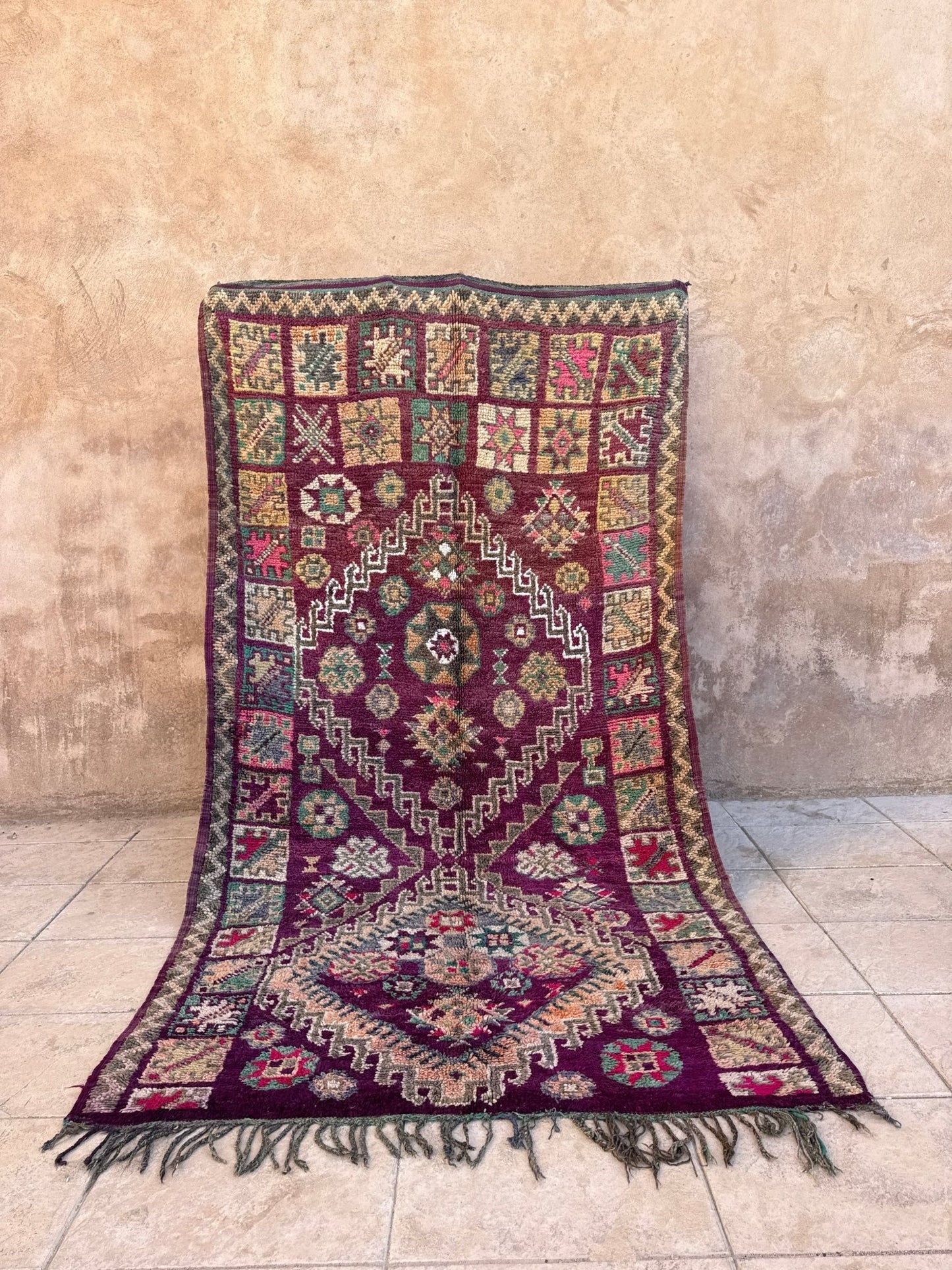Vintage Moroccan Boujaad Rug - 320cm x 190cm - Rohi Threads