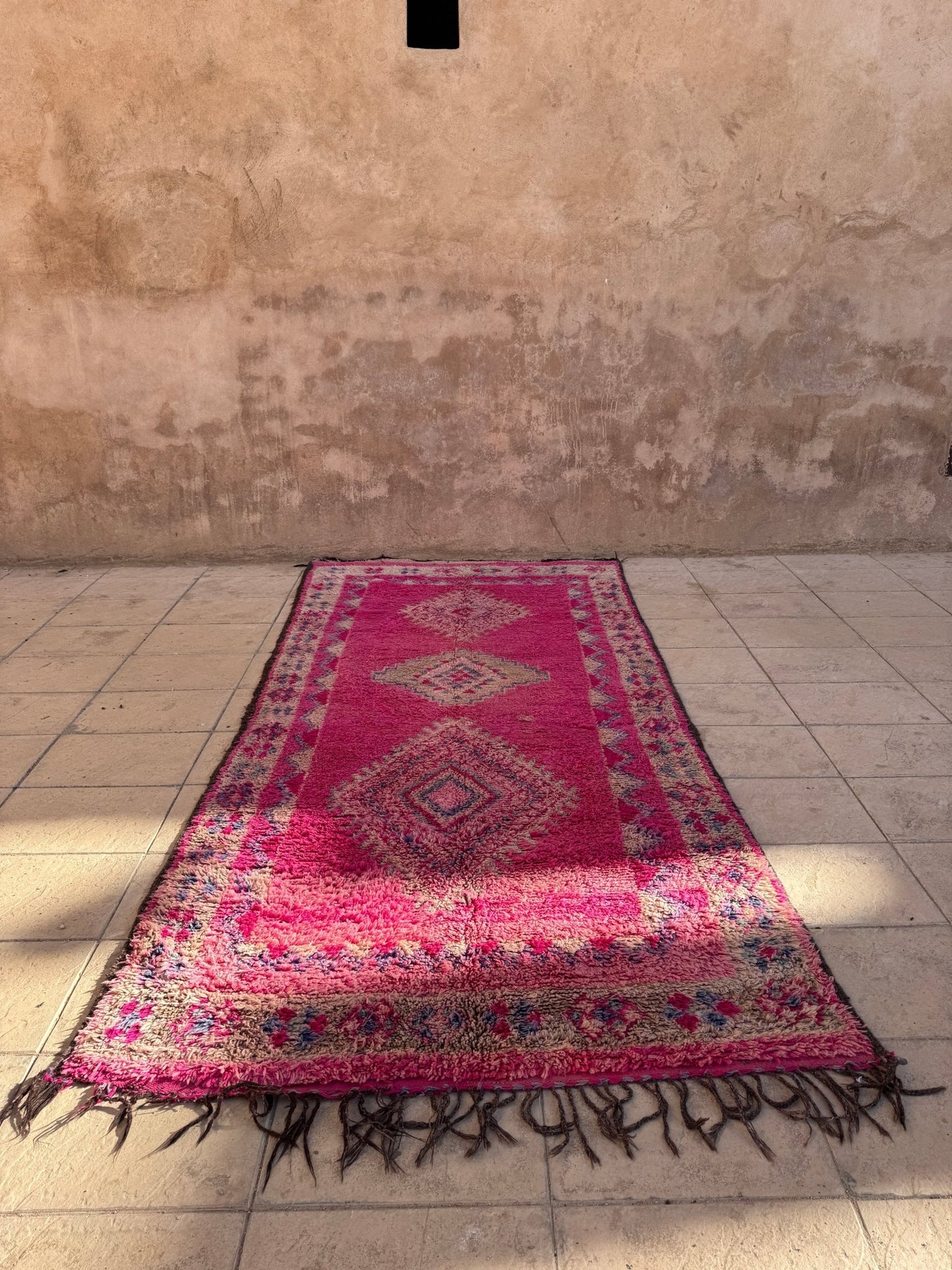 Vintage Moroccan Boujaad Rug - 400cm x 190cm - Rohi Threads