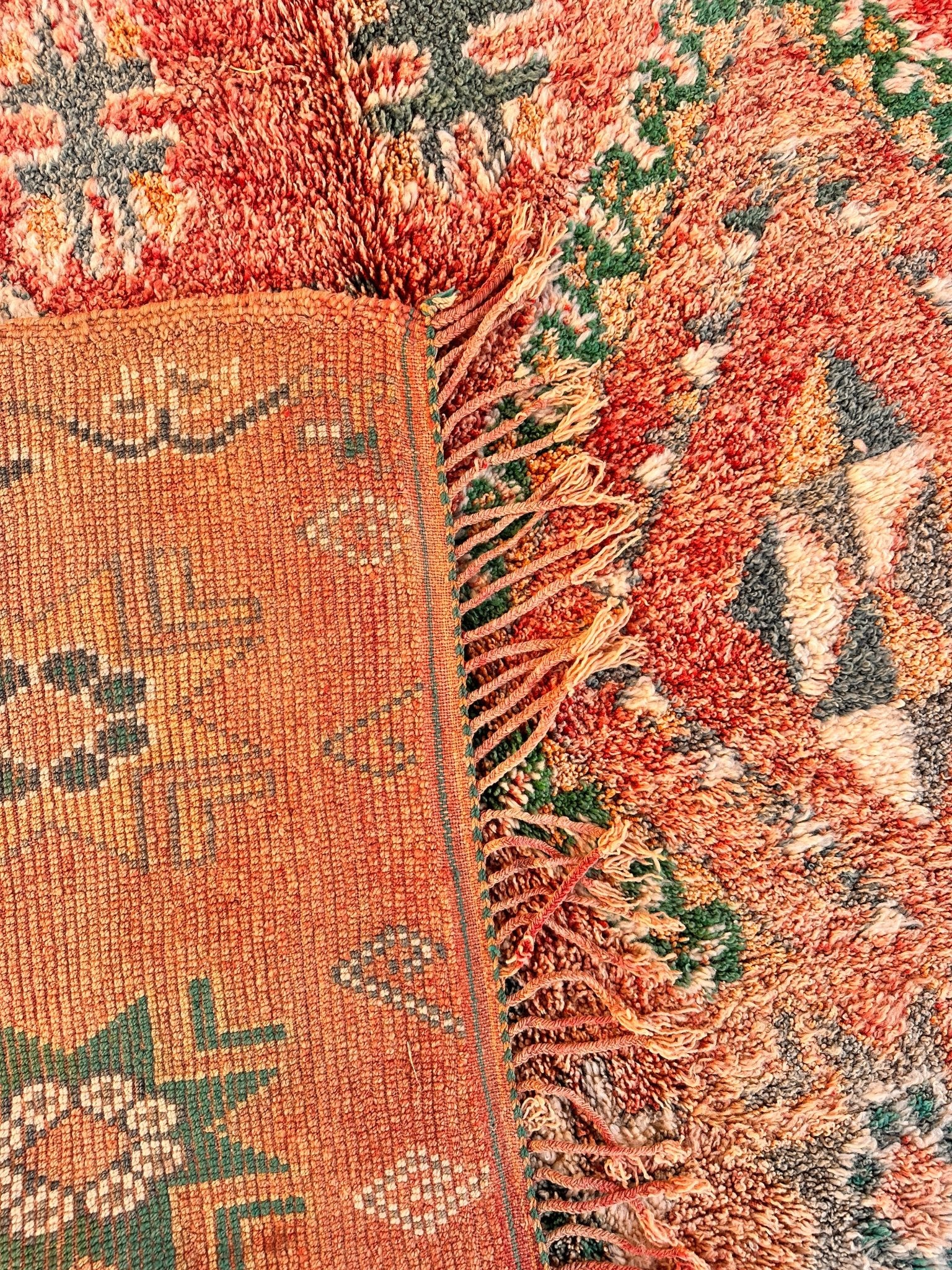 Vintage Moroccan Grwanya Rug - 330cm x 164cm - Rohi Threads