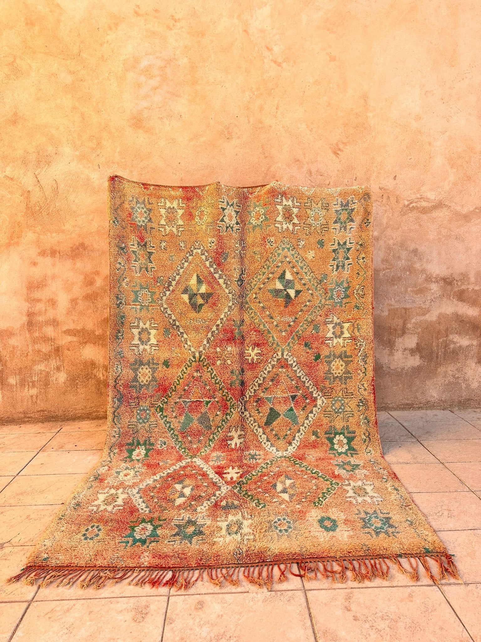Vintage Moroccan Grwanya Rug - 330cm x 164cm - Rohi Threads
