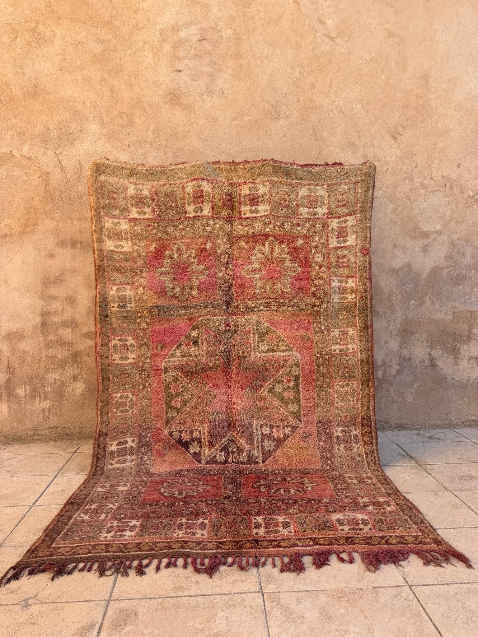 Vintage Moroccan Khnifra Rug - 293cm x 193cm - Rohi Threads
