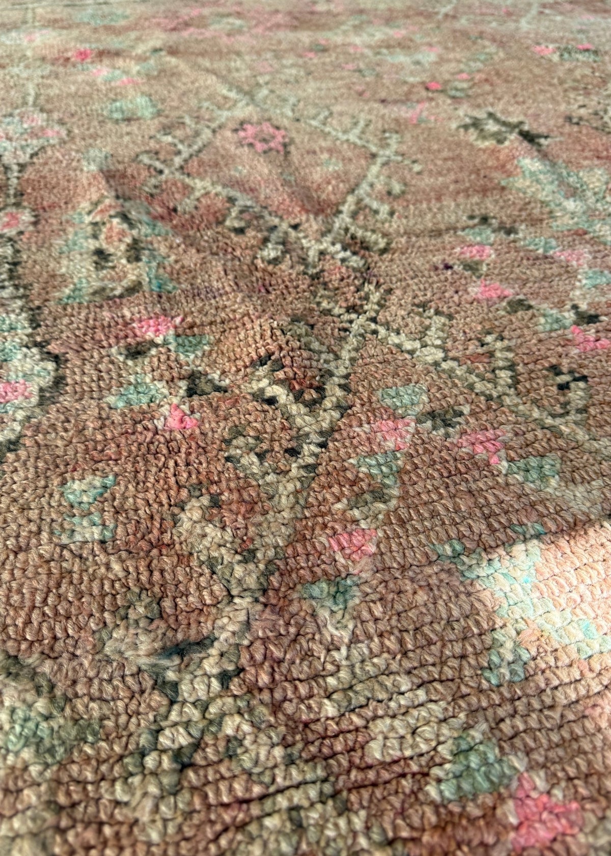 Vintage Moroccan Rug - 220cm x 178cm - Rohi Threads
