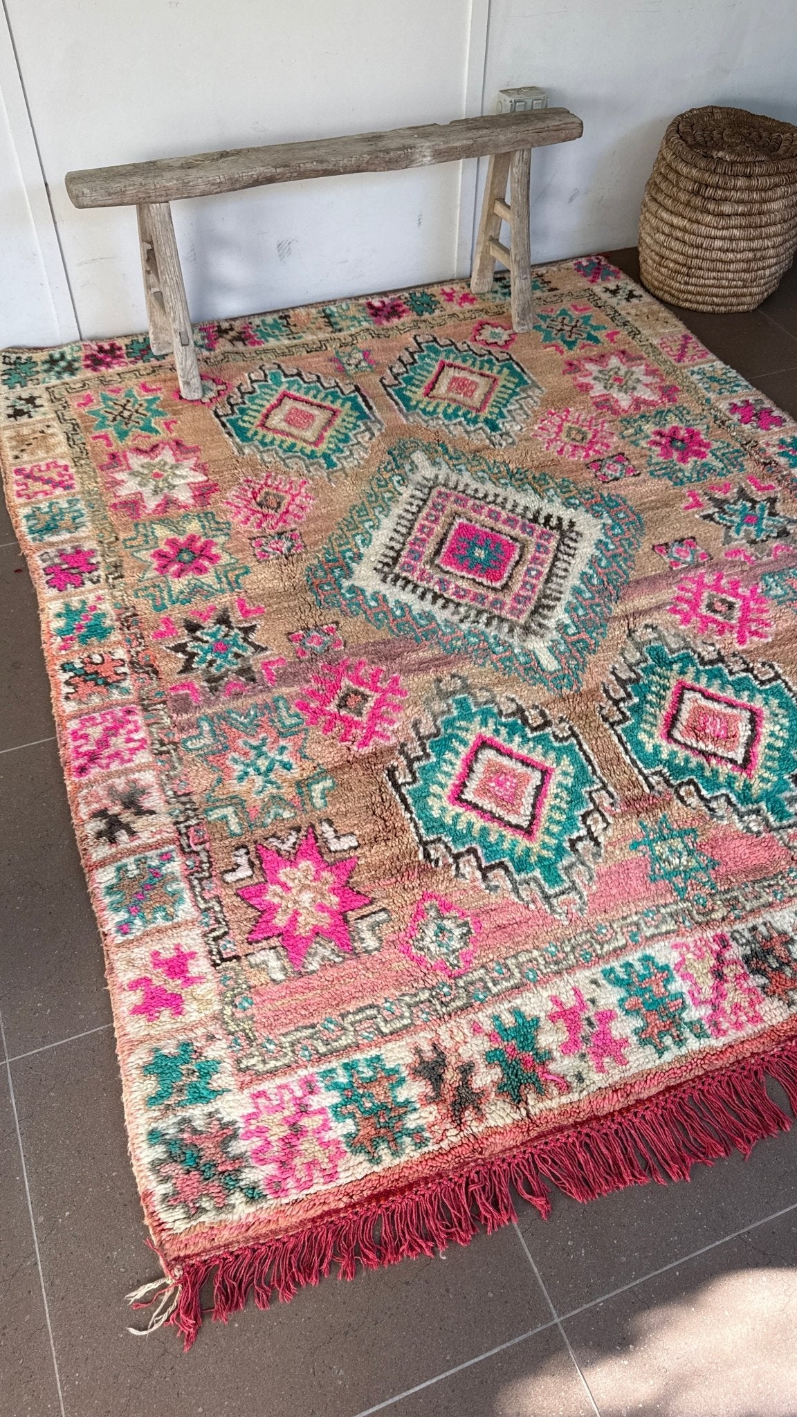 Vintage Moroccan Rug - 260 x 210cm - Rohi Threads
