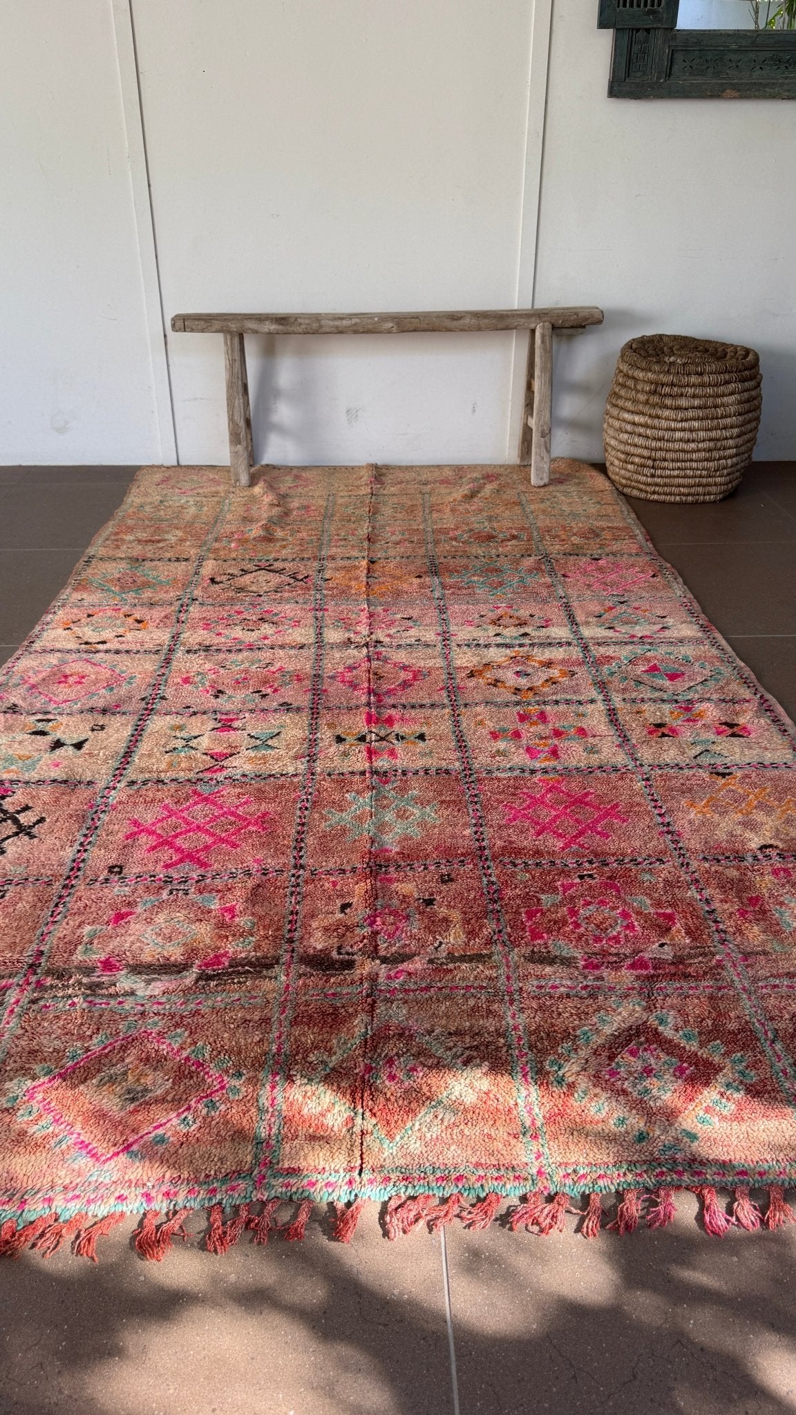 Vintage Moroccan Rug - 280cm x 164cm - Rohi Threads