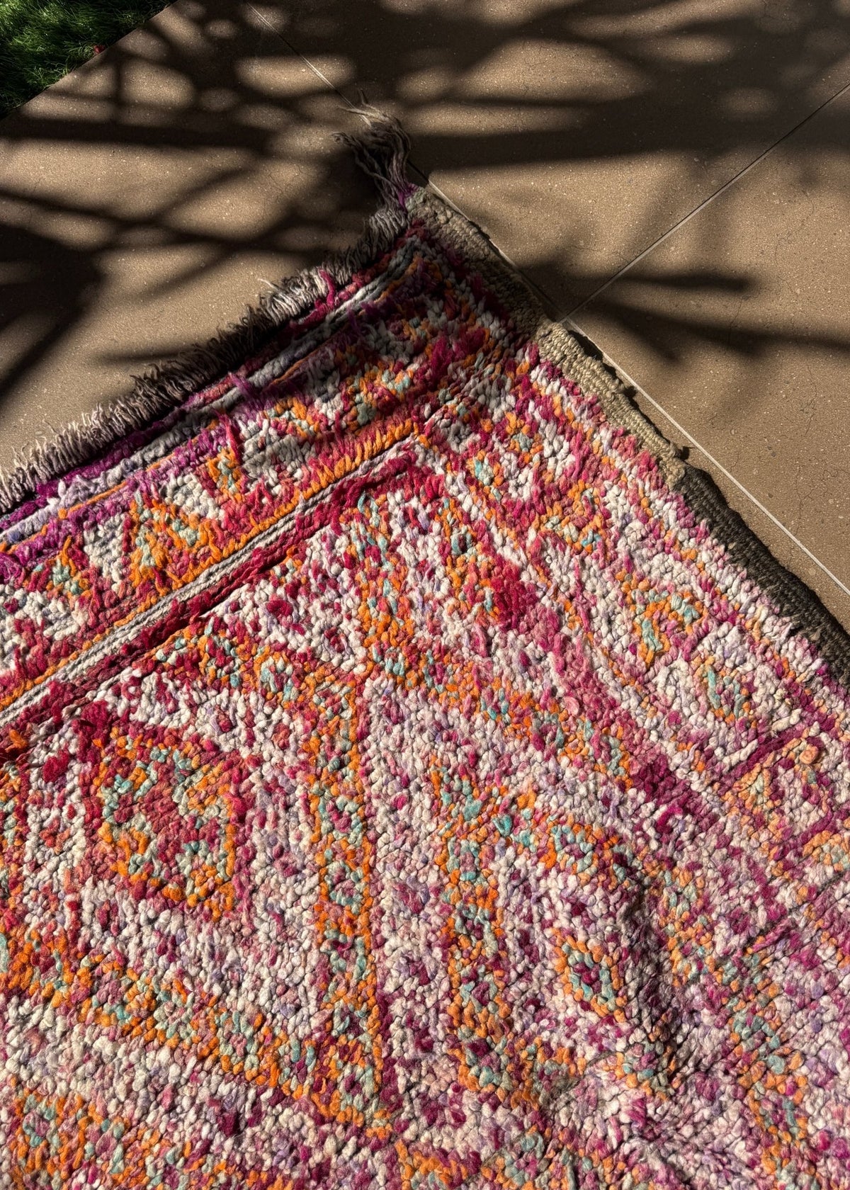 Vintage Moroccan Rug - 287cm x 221cm - Rohi Threads