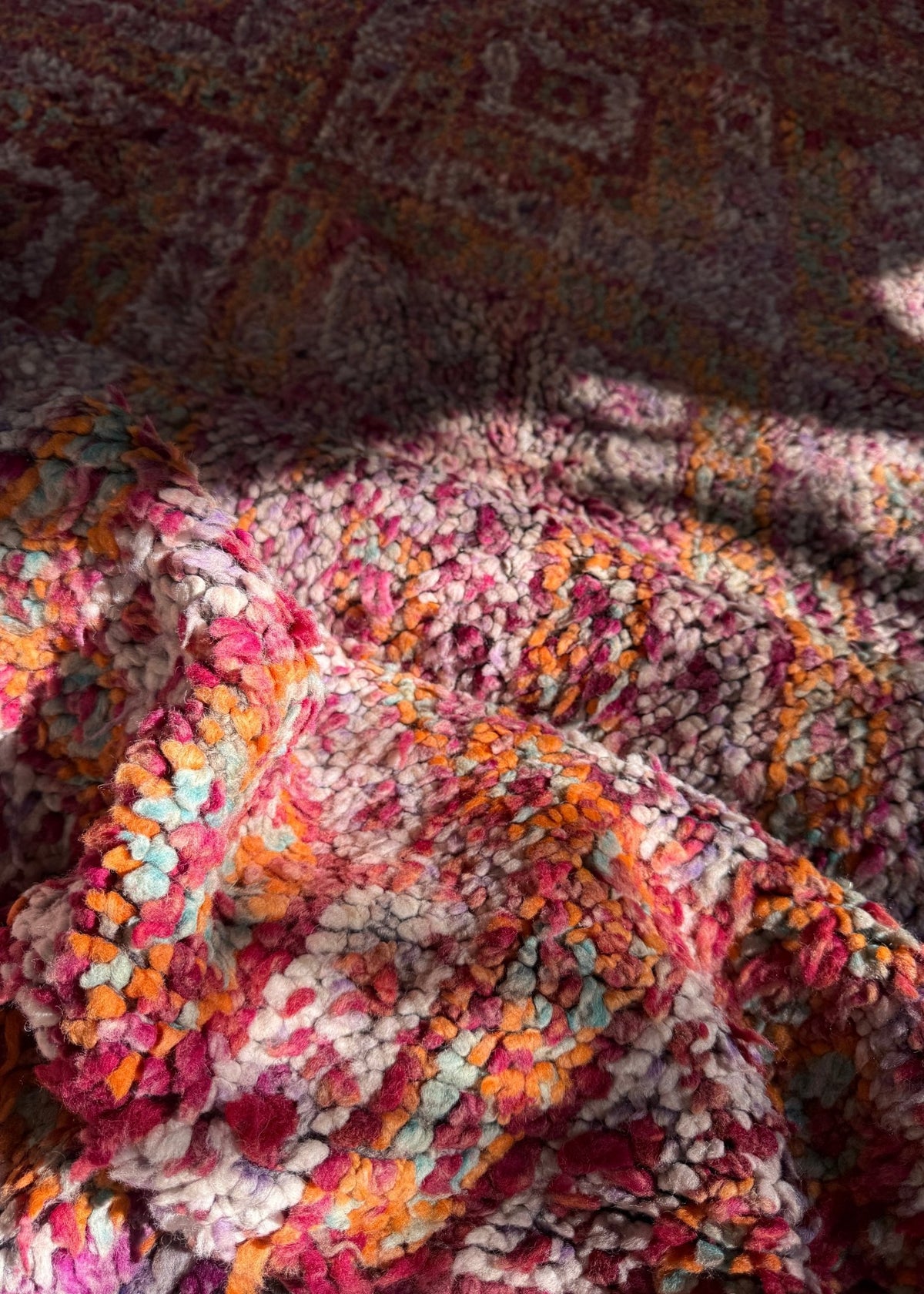 Vintage Moroccan Rug - 287cm x 221cm - Rohi Threads