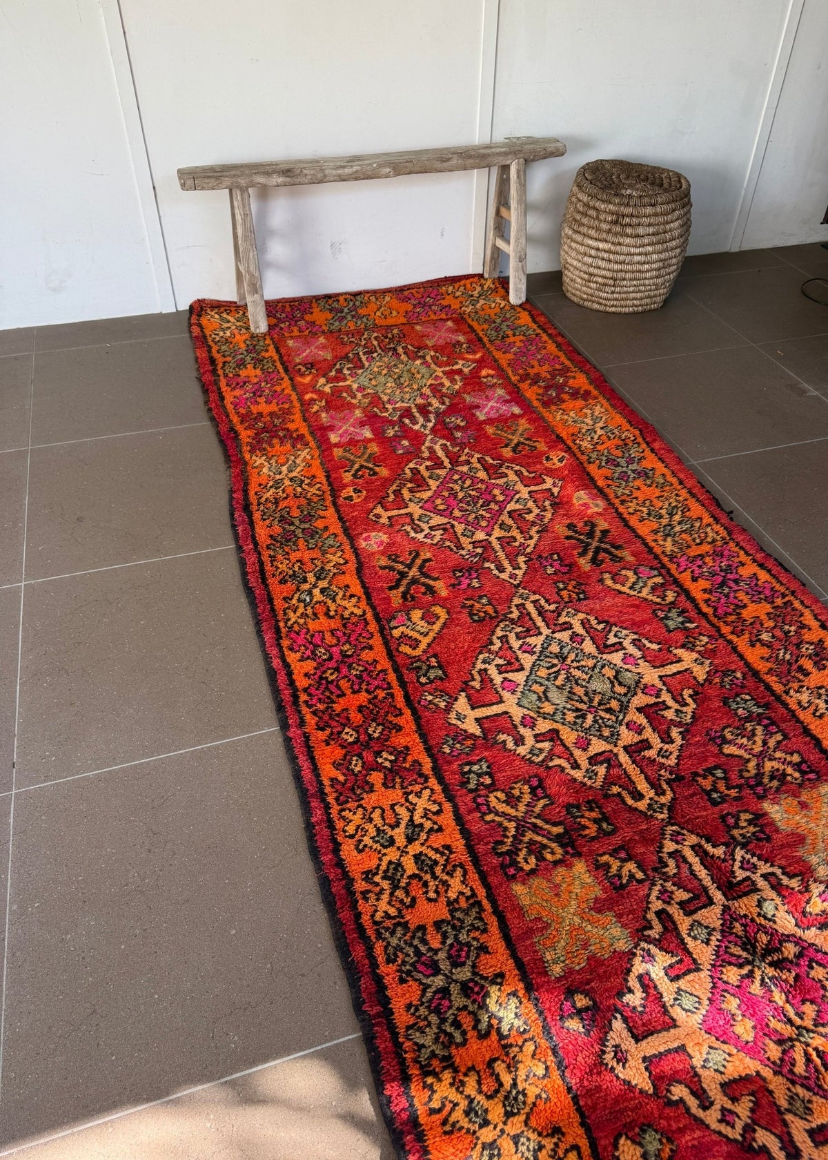 Vintage Moroccan Rug - 332cm x 127cm - Rohi Threads