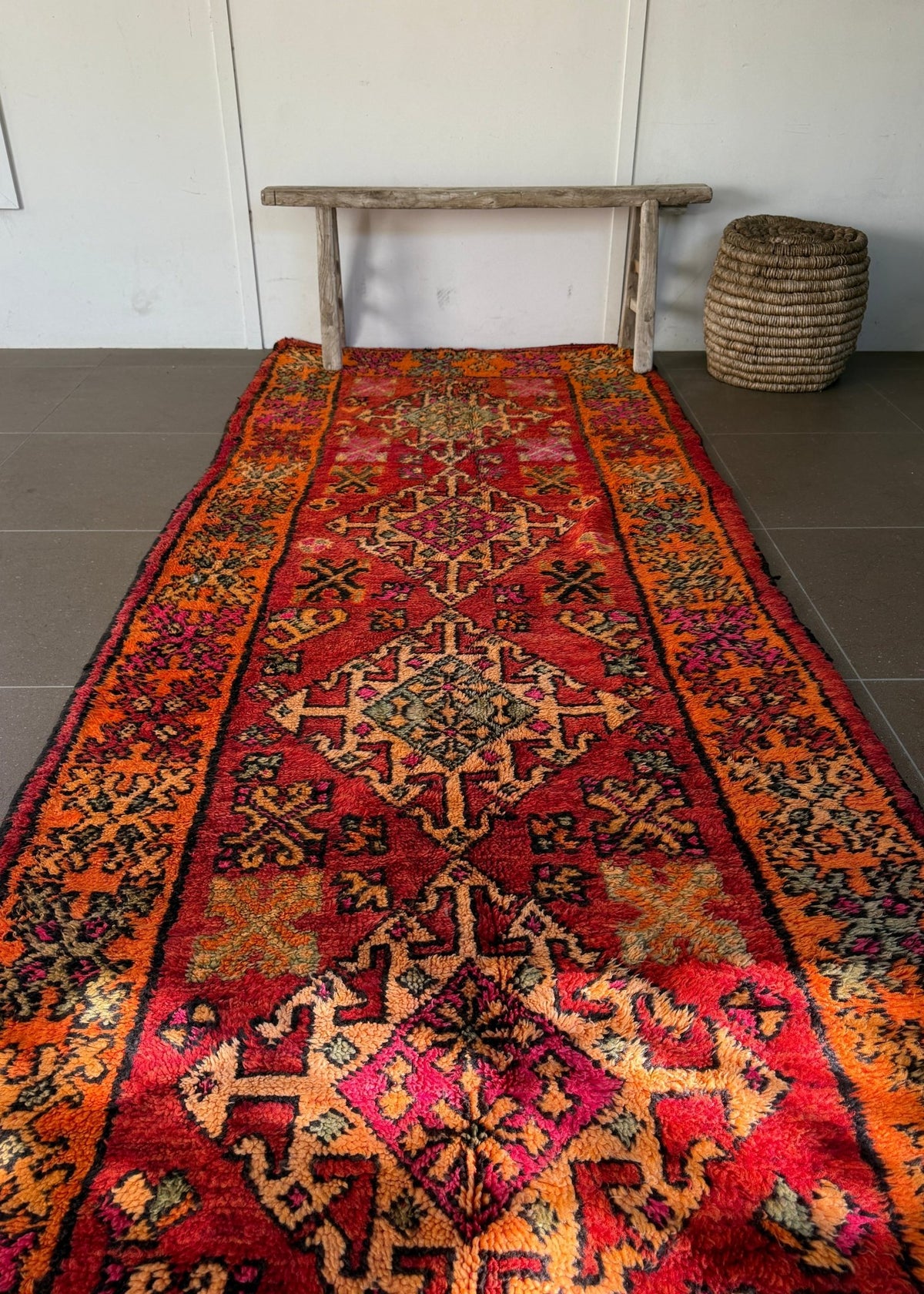 Vintage Moroccan Rug - 332cm x 127cm - Rohi Threads