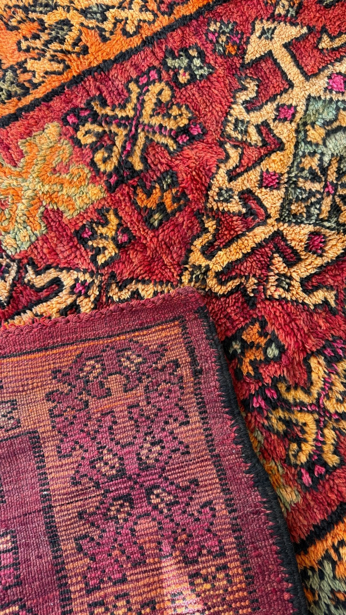 Vintage Moroccan Rug - 332cm x 127cm - Rohi Threads