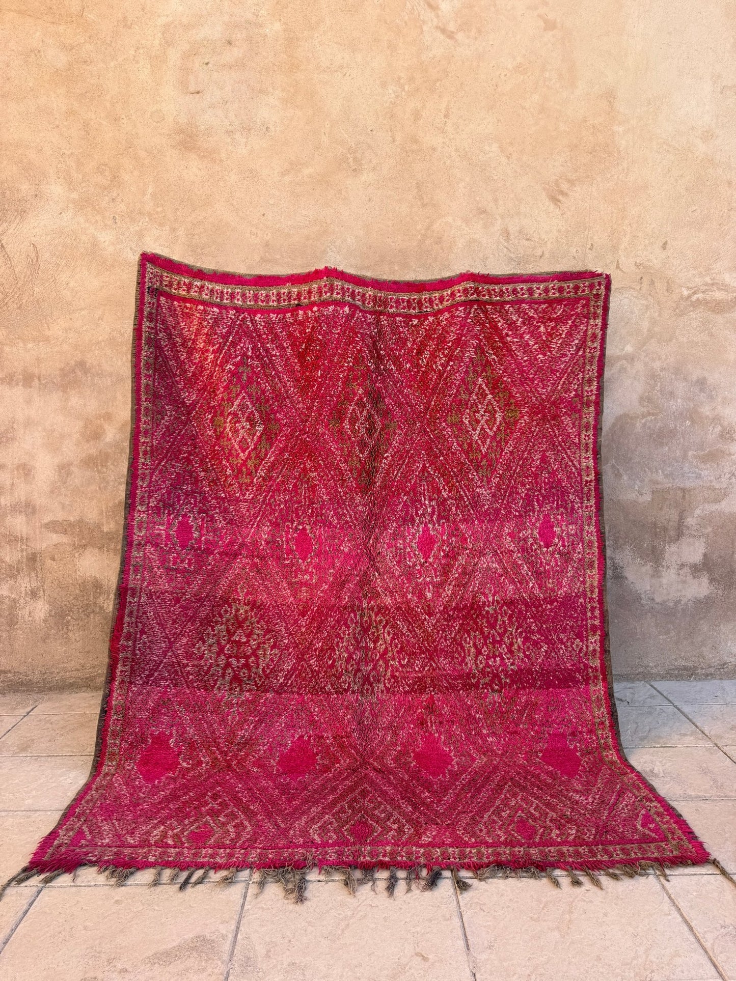 Vintage Moroccan Zayan Rug - 266cm x 205cm - Rohi Threads