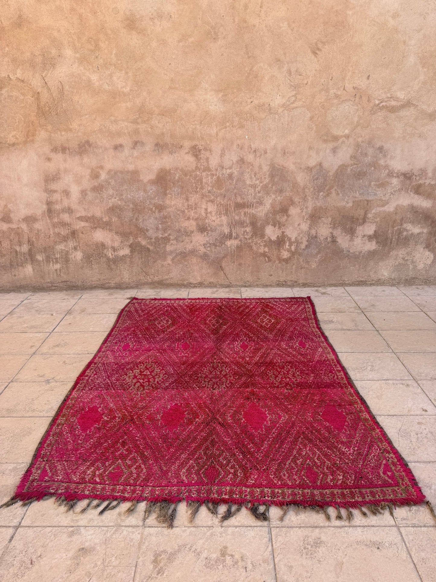 Vintage Moroccan Zayan Rug - 266cm x 205cm - Rohi Threads