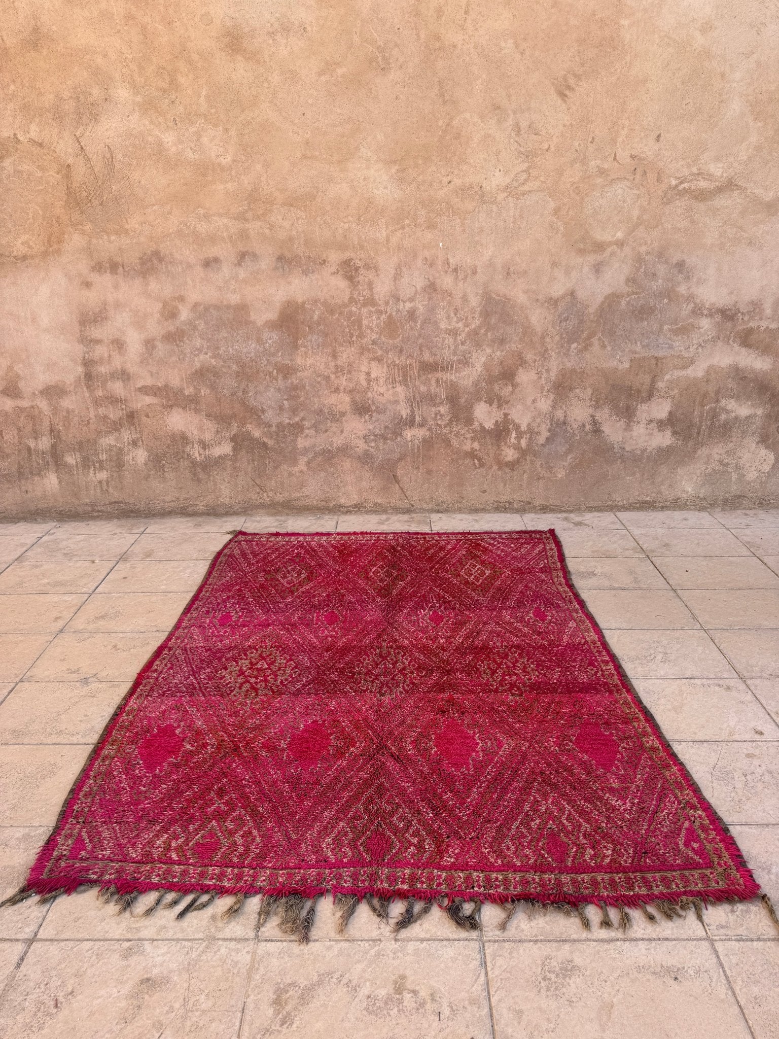 Vintage Moroccan Zayan Rug - 266cm x 205cm - Rohi Threads