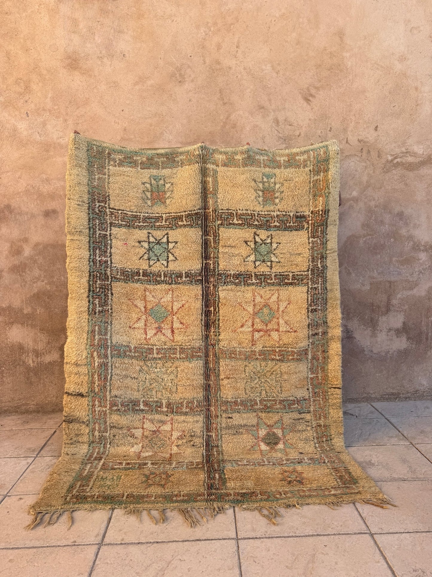 Vintage Moroccan Zemour Rug - 247cm x 174cm - Rohi Threads