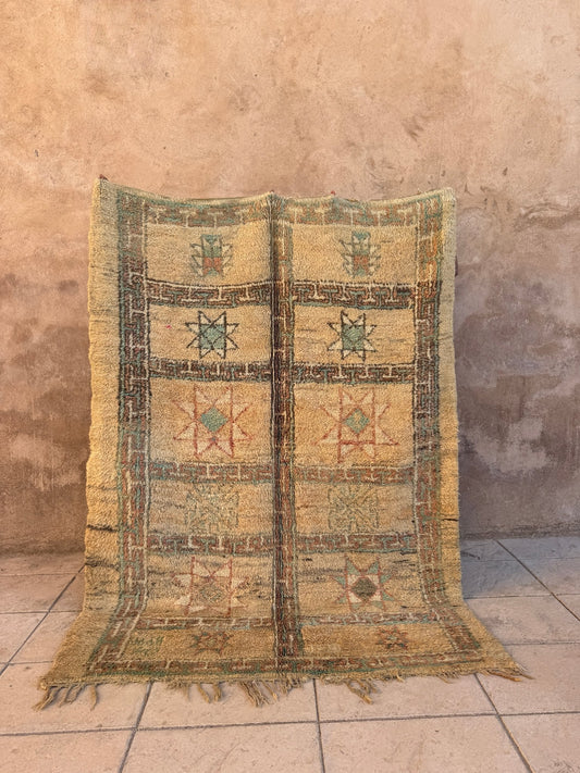 Vintage Moroccan Zemour Rug - 247cm x 174cm - Rohi Threads